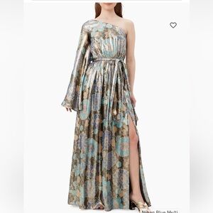 AMIDA DRESS × NIHAN BLUE MULTI  size 14. Never worn.